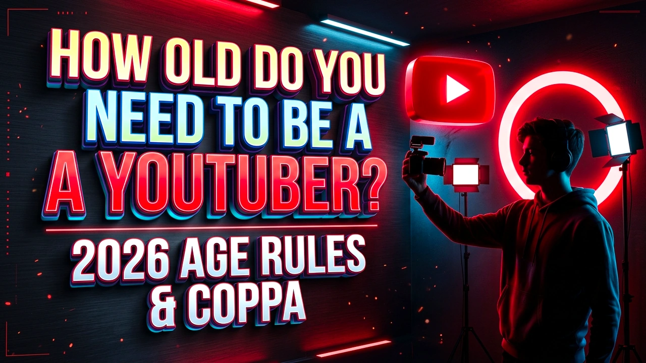 How Old Do You Need to Be to Be a YouTuber? 2026 Age Rules
