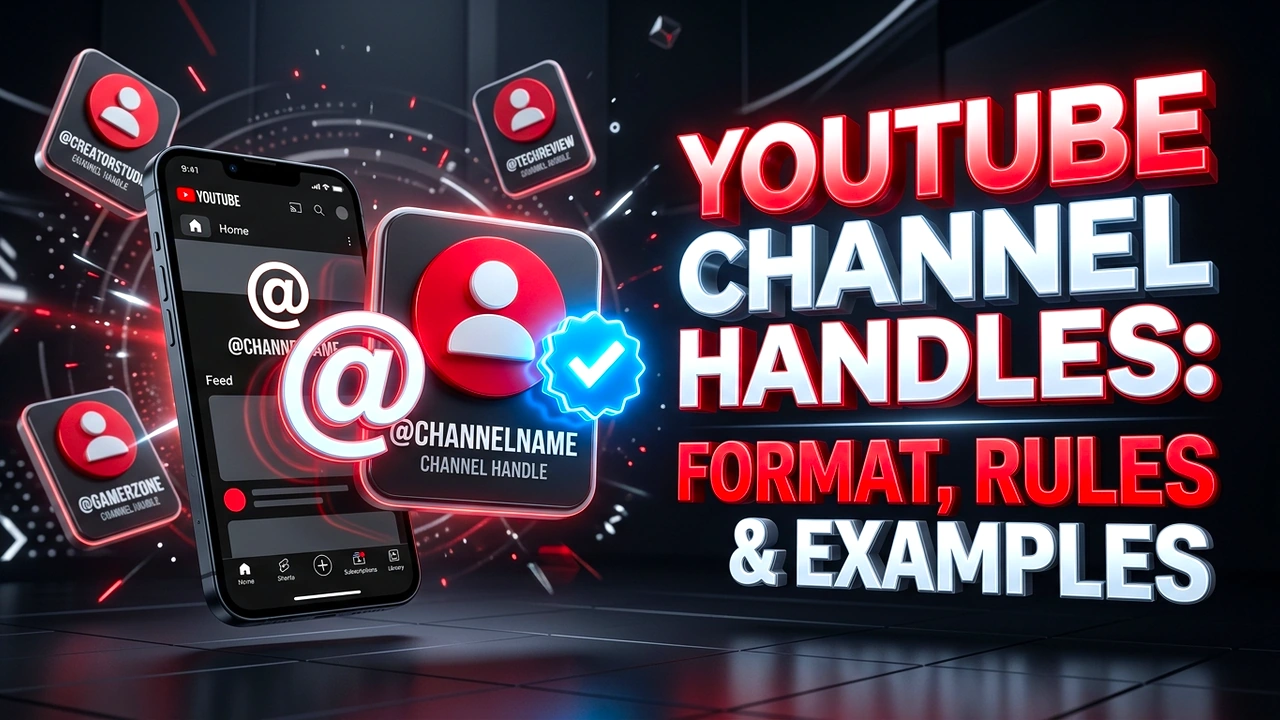 YouTube Channel Handles: Format, Naming Rules & Setup