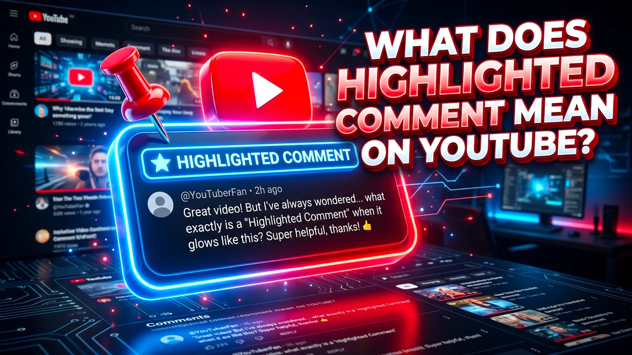 What Does Highlighted Comment Mean on YouTube?